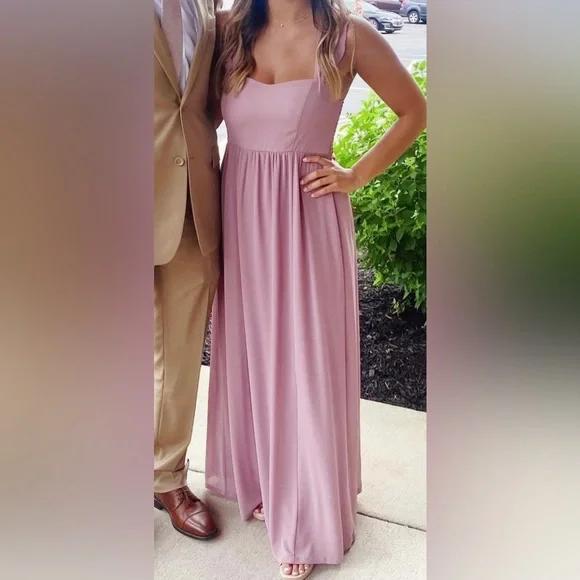 June Maxi Dress in Antique Rose Chiffon - Show Me Your Mumu - Picture 4 of 13